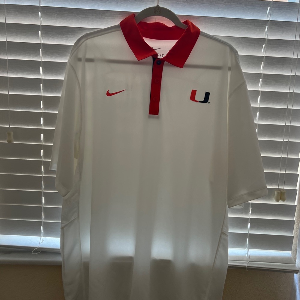 Mens Miami Hurricanes polo shirt